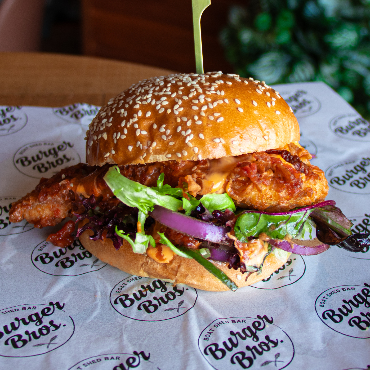 Burger Bros Burger of the Month Belmont 16s
