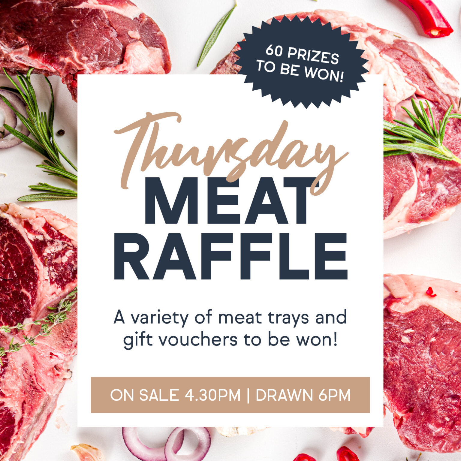 Thursday Raffle THURSDAY MEAT RAFFLE - Belmont 16s